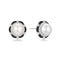 Two-Tone Shell Pearl Bloom Stud Earrings E069-06T