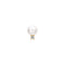 Gold Shell Pearl with Sparkling Accent Barbell Single Earring E070-14G