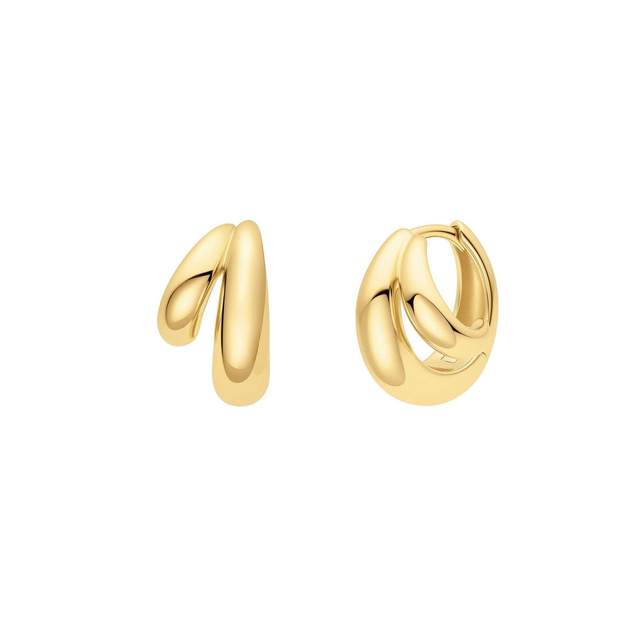 Ania Haie Gold Dome Huggie Hoop Earrings E072-03G