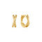 Ania Haie Gold Entwined Dual Huggie Hoop Earrings E072-06G