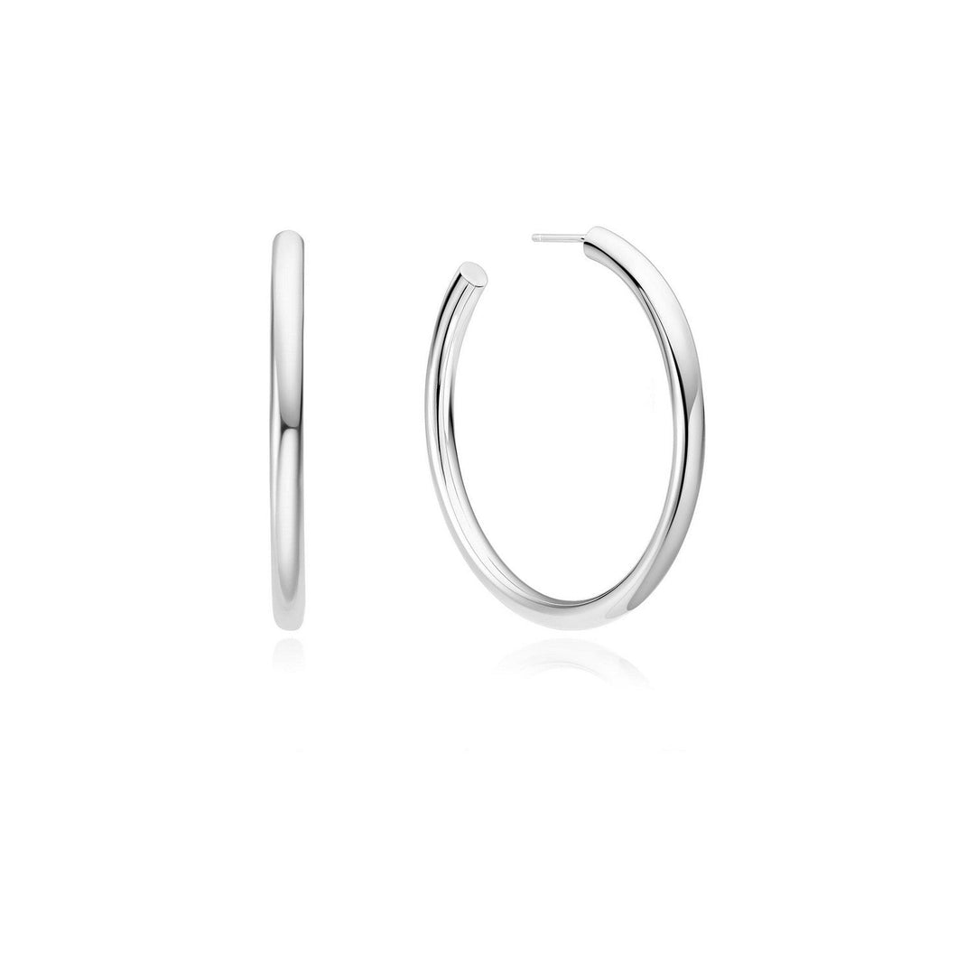 Ania Haie Silver Classic Tube Oversized Hoop Earrings E072-13H