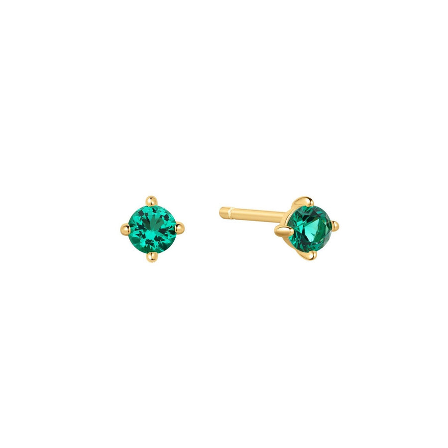 Ania Haie Gold Green Stud Earrings E073-01G