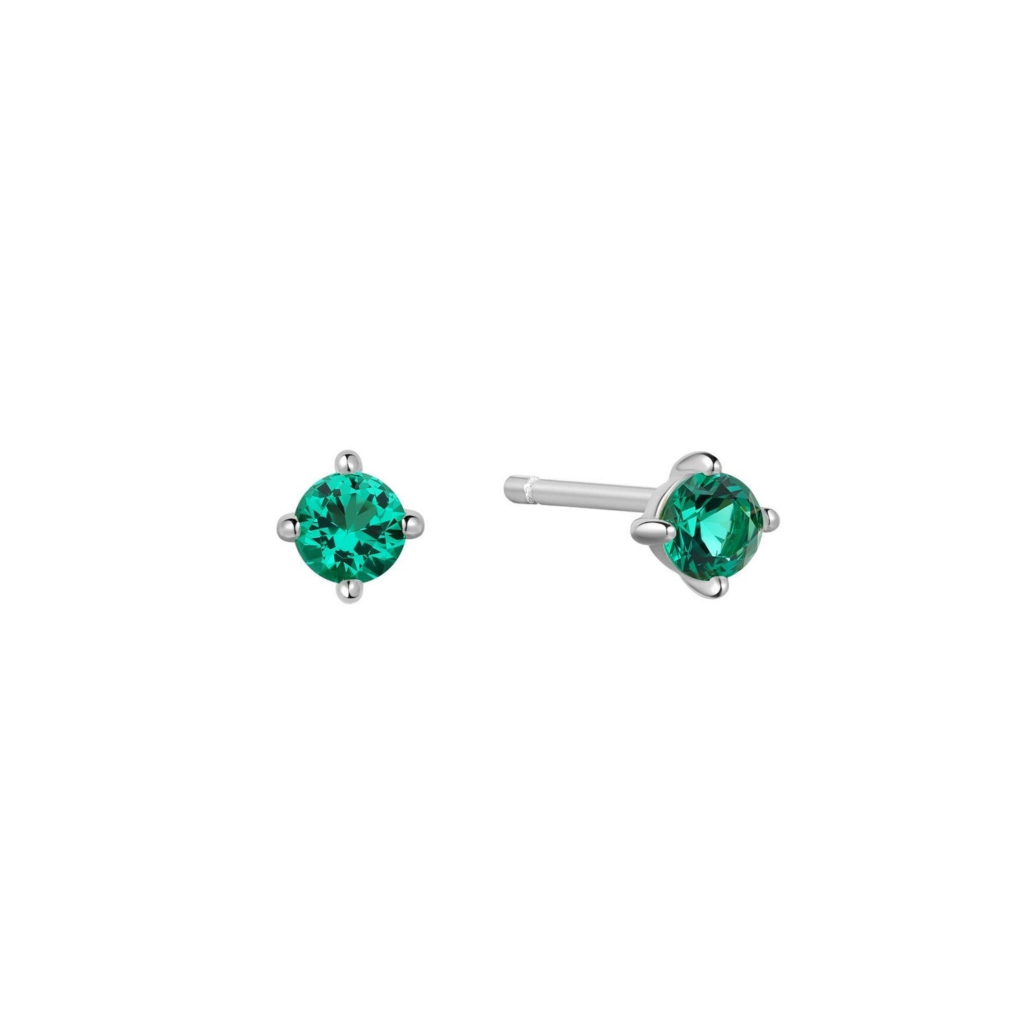 Ania Haie Silver Green Stud Earrings E073-01H