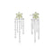 Ania Haie Silver Floral Tassel Drop Stud Earrings E073-05H