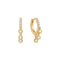 Ania Haie Gold Trio-Drop Huggie Hoop Earrings E074-04G