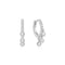 Ania Haie Silver Trio-Drop Huggie Hoop Earrings E074-04H