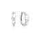 Ania Haie Silver Shell Pearl Cluster Huggie Hoop Earrings E074-05H