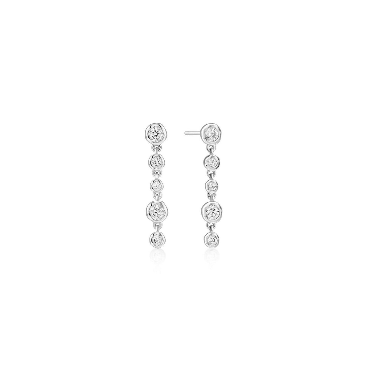 Ania Haie Silver Shell Pearl & Bezel-Set Sparkle Bracelet B075-01H