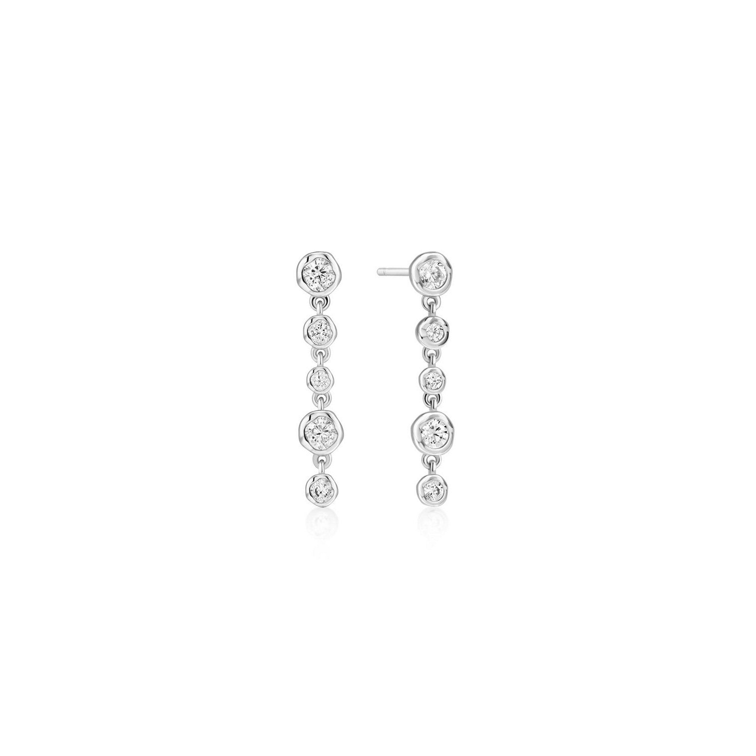 Ania Haie Silver Shell Pearl & Bezel-Set Sparkle Bracelet B075-01H