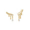 Ania Haie Gold Molten Cascade Bar Climbers E074-09G