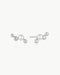 Ania Haie Silver Zig-Zag Shell Pearl Stud Earrings E074-11H