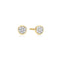 Ania Haie Gold Small Pavé Disc Stud Earrings E075-02G