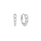 Ania Haie Silver Graduated Sparkle Huggie Hoop Earrings E075-03H