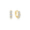 Ania Haie Gold Trio Sparkle Huggie Hoop Earrings E075-04G