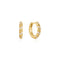 Ania Haie Gold Sparkle Twisted Huggie Hoop Earrings E075-07G