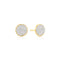 Ania Haie Gold Pavé Disc Stud Earrings E075-10G