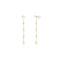 Ania Haie Gold Cascade Shell Pearl Station Drop Stud Earrings E075-11G