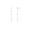 Ania Haie Silver Cascade Shell Pearl Station Drop Stud Earrings E075-11H
