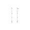 Ania Haie Silver Cascade Station Drop Stud Earrings E075-12H