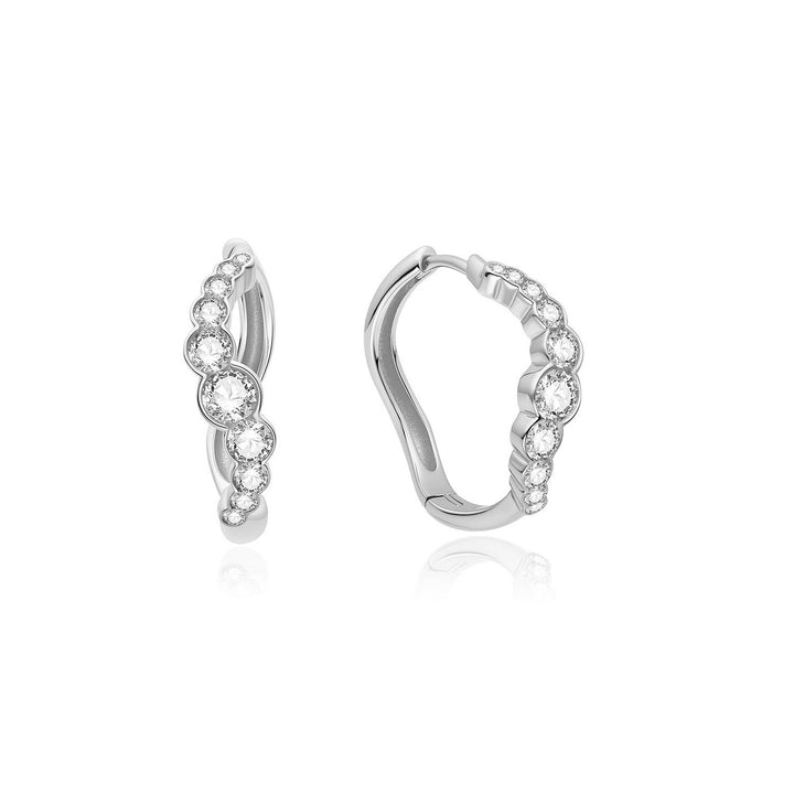 Ania Haie Silver Shell Pearl & Bezel-Set Sparkle Bracelet B075-01H
