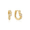 Ania Haie Gold Small Sparkling Tide Huggie Hoop Earrings E075-17G