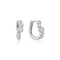Ania Haie Silver Small Sparkling Tide Huggie Hoop Earrings E075-17H