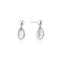 Ania Haie Wanderer Silver Bezel Organic Pebble Dangle Stud Earrings E076-06H