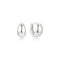 Ania Haie Wanderer Silver Organic Dome Pebble Huggie Hoop Earrings E076-11H