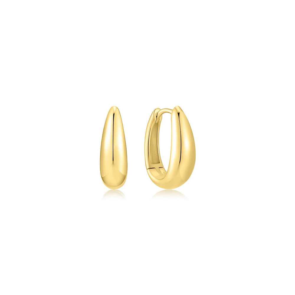 Ania Haie Wanderer Gold Hollow Organic Pebble Drop Earrings E076-20G