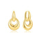 Ania Haie Wanderer Gold Hollow Organic Pebble Drop Earrings E076-20G