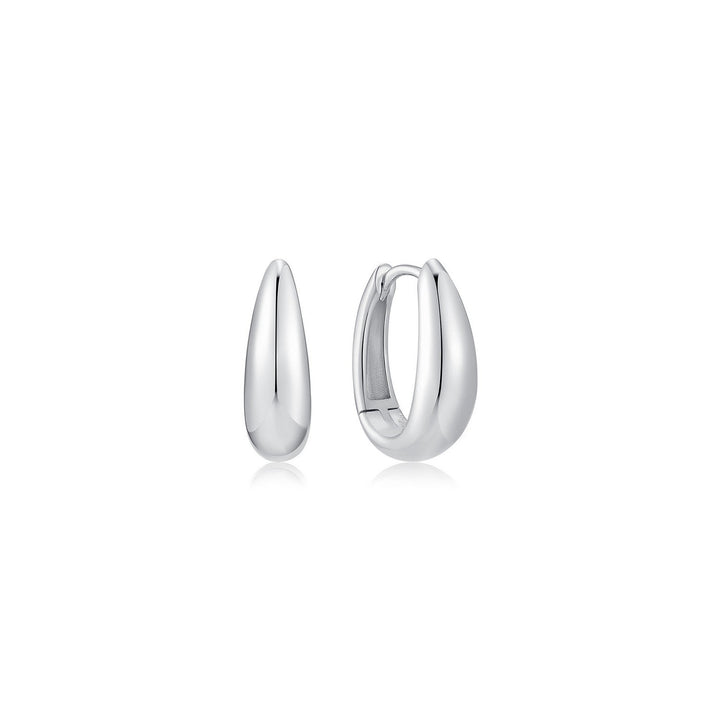 Ania Haie Wanderer Two-Tone Hollow Organic Pebble Drop Earrings E076-20T