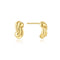 Ania Haie Swan Lake Gold Rope Twist Stud Earrings E077-01G