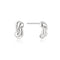Ania Haie Swan Lake Silver Rope Twist Stud Earrings E077-01H