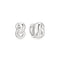 Ania Haie Swan Lake Silver Rope Twist Huggie Hoop Earrings E077-03H