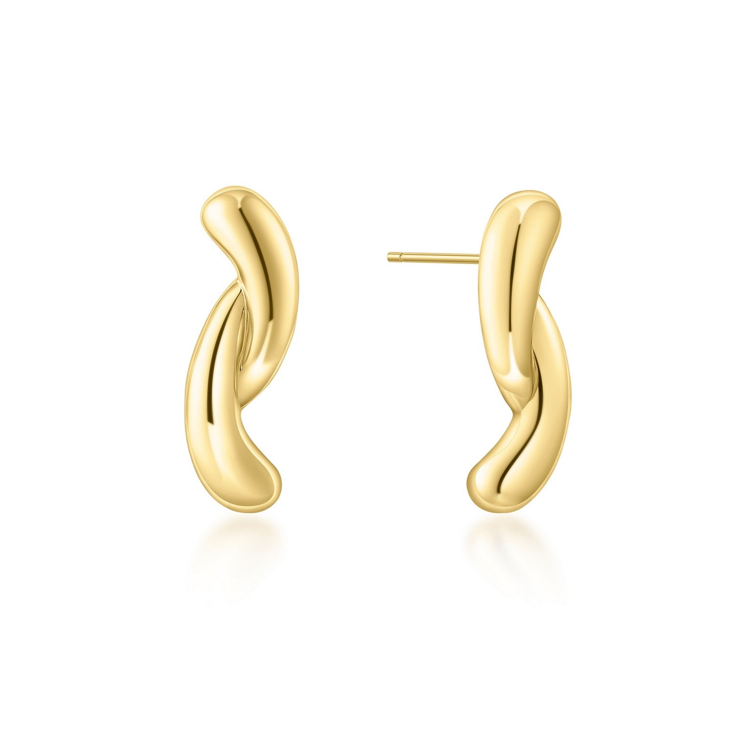 Ania Haie Swan Lake Gold Twist Stud Earrings E077-05G