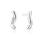 Ania Haie Swan Lake Silver Twist Stud Earrings E077-05H