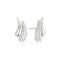 Ania Haie Fluid Light Silver Pave & Polished Teardrop Duet Stud Earrings E078-08H