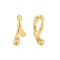 Ania Haie Fluid Light Gold Sculptural Arc Hoop Earrings E078-16G