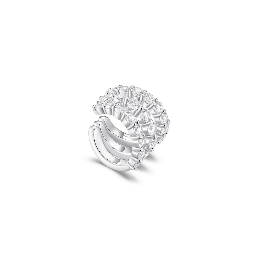 Ania Haie Fairy Dust Silver Pave Triple Wrap Ear Cuff E079-02H