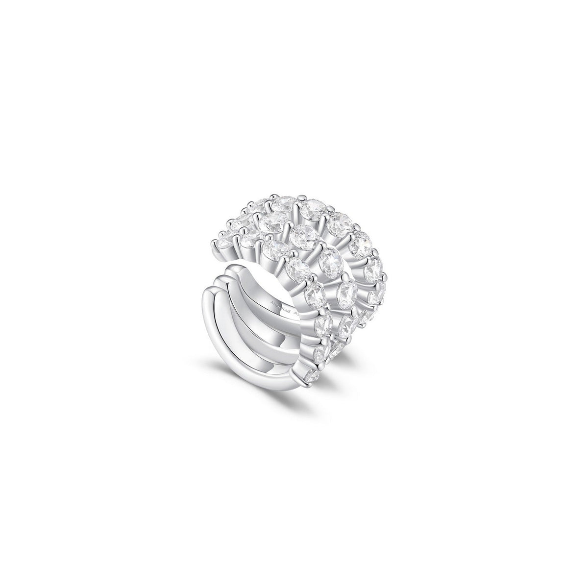 Ania Haie Fairy Dust Silver Pave Triple Wrap Ear Cuff E079-02H