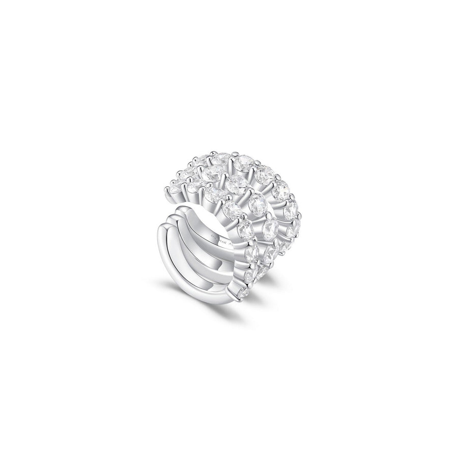 Ania Haie Fairy Dust Silver Pave Triple Wrap Ear Cuff E079-02H
