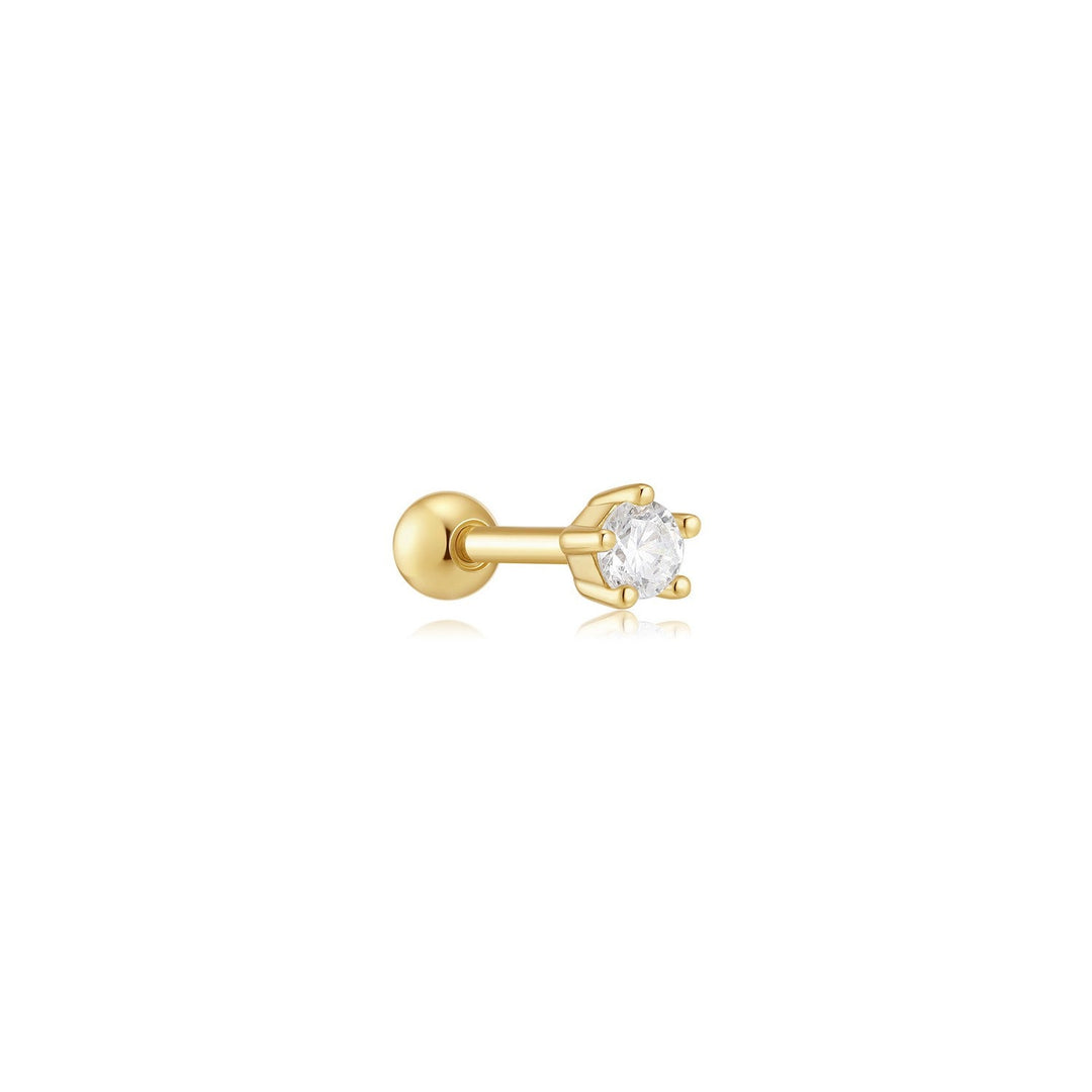 Ania Haie Fairy Dust Gold Five-Prong Sparkle Barbell Earring E079-03G