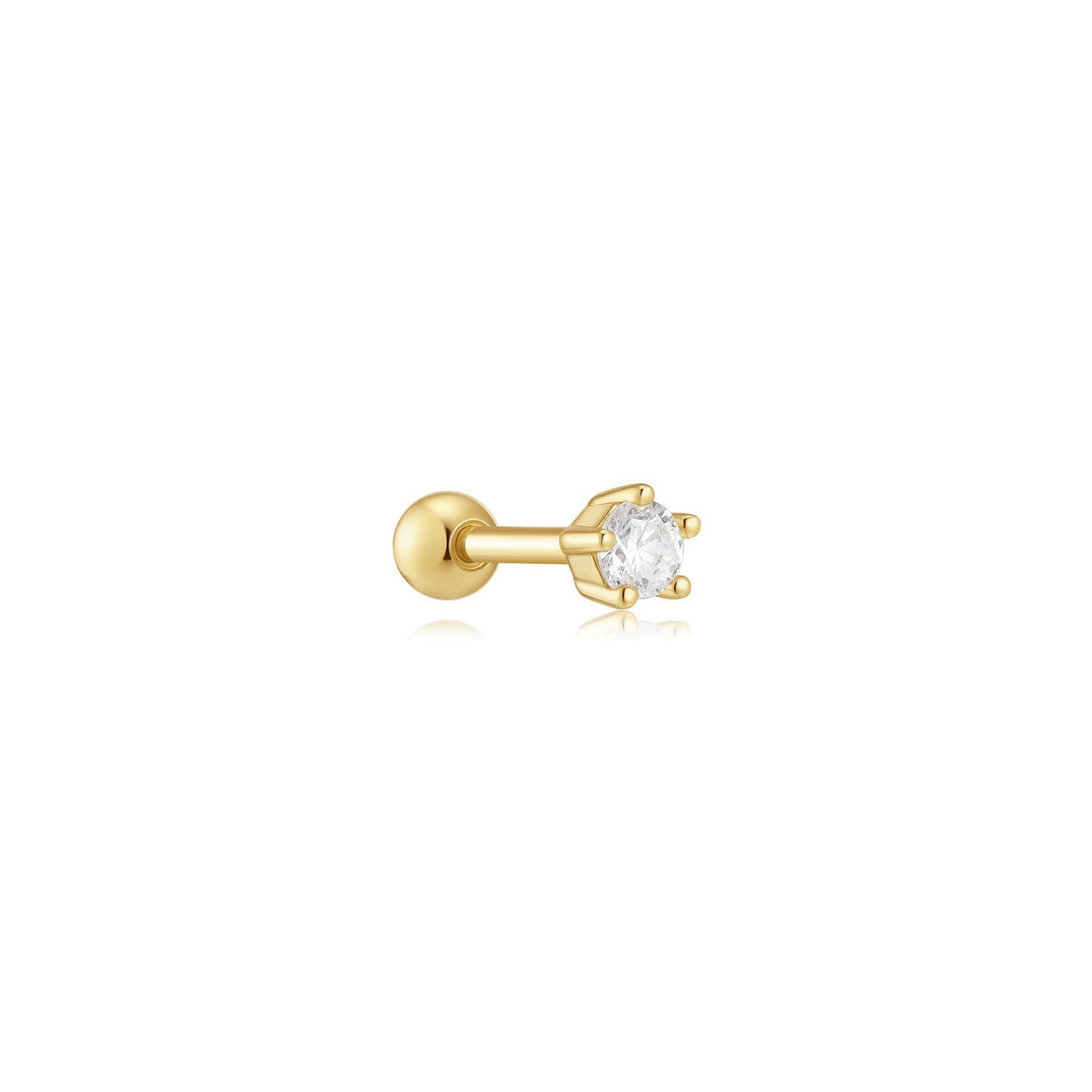 Ania Haie Fairy Dust Gold Five-Prong Sparkle Barbell Earring E079-03G