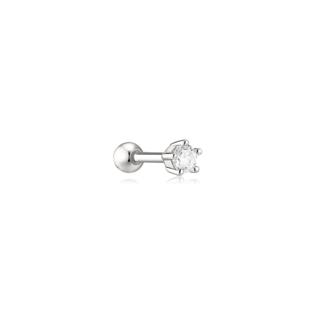 Ania Haie Fairy Dust Silver Five-Prong Sparkle Barbell Earring E079-03H