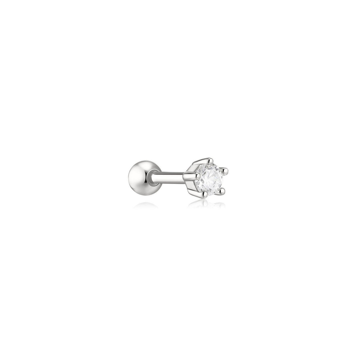 Ania Haie Fairy Dust Silver Five-Prong Sparkle Barbell Earring E079-03H