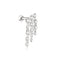 Ania Haie Fairy Dust Silver Triple Fringe Barbell Earring E079-05H