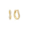 Ania Haie Fairy Dust Gold Slim Pave Wave Huggie Hoop Earrings E079-08G