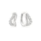 Ania Haie Fairy Dust Silver Duet Wave Huggie Hoop Earrings E079-10H