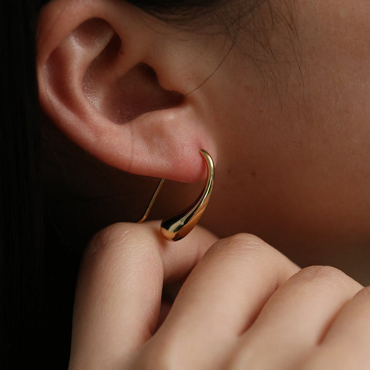Tear drop earrings-3