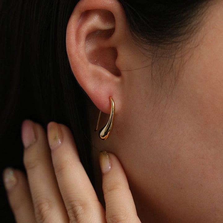 Tear drop earrings-2